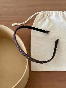 3件/1件裝 女款棕色卡其藍刺繡花卉髮箍 時尚百搭高級簡約風髮帶 適合日常穿著、外出、通勤、派對、休閒、海邊度假、洗臉、化妝、穿搭造型髮飾 - 彩色 - 查看 11