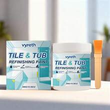 Tile & Bathtub Refinishing Paint Kit, Waterproof Tub And Tile Repair Coating, Quick Dry, DIY Bathroom Sink, Shower, Floor & Countertop Renovation Paint, White(Two Package Styles Will Be Shipped Randomly) - Tile and Bathtub Refinish Paint - View 14