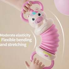 Fun Cartoon Accordion Toy, Candy Green/Candy Pink, ABS Material, Suitable For Children To Improve Hand-Eye Coordination And Grasping Ability, Perfect Birthday Gift, Holiday Gift. (No Electricity Required) - Multicolor - View 4