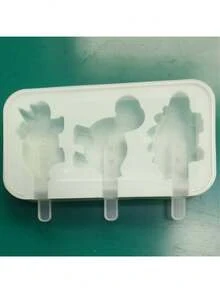 1PC Cute Dinosaur Silicone Ice Pop Molds, Popsicle Mold With Sticks, Reusable Freezer Tray For Homemade Ice Cream, Juice Pops, And Frozen Snacks - 彩色 - 查看 10