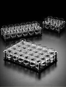 Acrylic Bracket Agave 6/12/24 Holes Glass Holder, Transparency Tray, Wine Glass Shot Glass Storage Rack, Bar Whiskey Glass Base, Suitable For Party Bar Club Family Gathering Collection - View 10