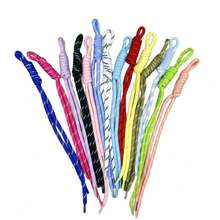 10/20pcs Y2K Multicolor Nylon Rope DIY Handmade Weaving Set, Sturdy Lightweight Durable Phone Lanyard, Keychain And Backpack Decoration Materials, Handmade Craft Accessories, Wedding Favor Gift, Summer Beach Charm Hollow Out Clogs Accessories - Color Mixing - View 3