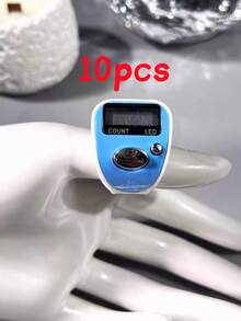 Multi-Color Optional Ring-Style LED Digital Counter, Wearable Manual Electronic Tally Counter, One-Click Reset To Zero, Clear Nighttime Reading Without Eye Strain, Compact Lightweight Long Battery Life Durable Model, Macaron Matte Solid Color Versatile Design, Suitable For Buddhist Prayer Counting / Crochet Stitch Counting / Exercise Tracking / Nighttime Work Counting / Daily Portable Counting - Multicolor - View 16