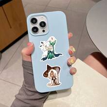 55pcs Bakery Themed Cute Cookie Figure Sticker Set, Anti-Fade Waterproof Decor Decals, Reusable Self-Adhesive Stickers For Phone Case, Backpack, Suitcase, Party Favors, Fan Gathering & Bulk Craft Giveaways. - Multicolor - View 9