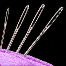 40pcs Stainless Steel Large Eye Sewing Needles, Handmade Leather Sewing Needles, Multiple Sizes, Extra Large Hole Needles Suitable For Elderly People To Sew Quilts, Cross Stitch Needles, Embroidery Sewing, With Needle Box, Handmade Sewing Tool Set - Multicolor - View 9