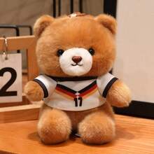 1PC 15cm Scented Teddy Bear Plush Doll Keychain, Wearing Jersey, Backpack Pendant Decoration, Children's Companion, Desk Companion, Doll Ornament For Study Room And Office - Multicolor - View 10
