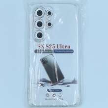 Galaxy 透明氣墊防震手機殼 1.5mm 加厚四角氣囊 鏡頭加高保護 TPU 軟殼 - 無色 - 查看 148