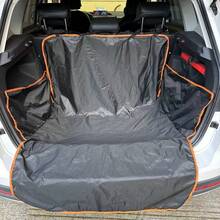 Dog Car Seat Cover With Mesh Window And Storage Pockets, Scratch-Resistant Non-Slip Dog Car Hammock, Universal Size, Suitable For Sedan/Truck/SUV - Multicolor - View 3