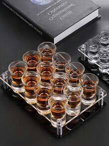 Acrylic Bracket Agave 6/12/24 Holes Glass Holder, Transparency Tray, Wine Glass Shot Glass Storage Rack, Bar Whiskey Glass Base, Suitable For Party Bar Club Family Gathering Collection - View 7