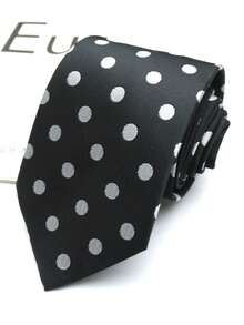 1pc Polka Dot Hand-Tied Unisex Tie, Suitable For Business Casual, Streetwear, Daily Wear, Personalized Party, Gift - Multicolor - View 10