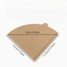 50pcs V-Shaped & Fan-Shaped Coffee Filter Paper - Portable Packaging, High Toughness, Clear Texture, Suitable For Pour-Over/Drip/Brewing, Afternoon Tea, Office, Commercial, Home Coffee Supplies - Multicolor - View 8