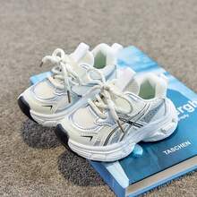 1 par de zapatos deportivos de moda para bebé, tela suave y transpirable, suela ligera con absorción de impactos y antideslizante, cuidando los pies pequeños del bebé. Múltiples colores disponibles, adecuados para correr y saltar, ¡esencial para bebés lindos! - Blanco - Ver 12