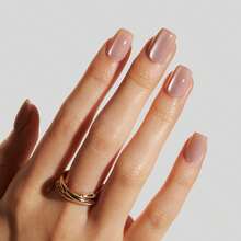 LAMIMOSA Press On Nails French Kurz Quadratisch 32er Set – Krótkie Kwadratowe Mlecznobiałe Paznokcie French, mlecznobiałe paznokcie do naklejenia za pomocą kleju, sztuczne paznokcie z miękkiego żelu w 16 rozmiarach, MILKY FRENCHY2026 - JEDWABNY MIRAŻ - Zobacz 1