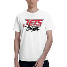 New York Jets Men's T-Shirt, Soft And Stretchy Cotton, Round Neck, Comfortable Slim Fit, Breathable And Durable, Basic For Everyday Wear, Office Or Casual Outings - 白色 - 查看 4