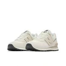 New Balance NB 574 運動舒適百搭耐磨透氣 低筒 休閒城市通勤跑步鞋 男女同款 米白黑 - 米白色 - 查看 4