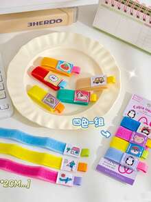 4 piezas Organizador de cables de datos, Clips para enrollar cables de carga, Almacenamiento de cables de auriculares, Cinta mágica, Bridas magnéticas para fijar cables, Organizador de cables de escritorio - Multicolor - Ver 7