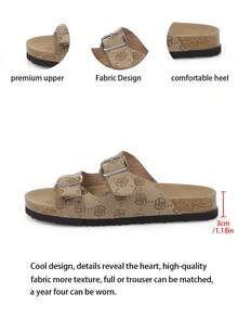 Must-Have Summer Shoes! Women's Open Toe Pearl Gladiator Sandals With Ankle Straps - Brown - View 2
