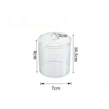 Round Cotton Pad Storage Rack, Round Cotton Pad Storage Rack Makeup Remover Pads, Acrylic Cotton Pad Storage Box Container Dispenser Storage Display Rack, Suitable For Vacation Beach, Bathroom Series, Bedroom Series, Large Capacity - Clear - View 9