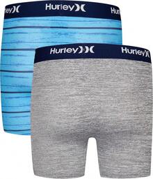 Hurley Boys Classic Boxer Briefs (2-Pack)-Discontinued - Dark Grey Heather/Blue - View 2
