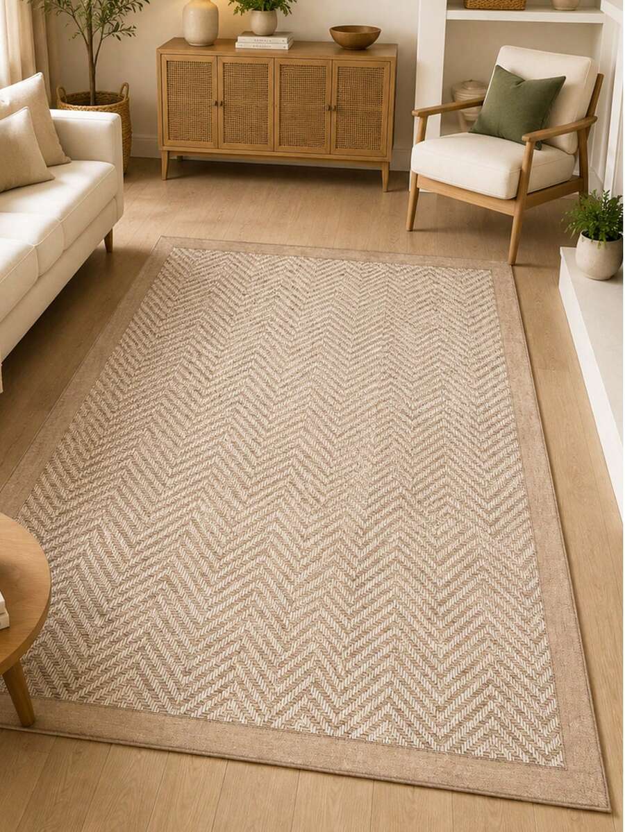 Chilai Home Boho Rug, Runner Rug, Washable Floor Mat For Home Decor, Livingroom Rug, Non-Slip Kitchen Runner Rug, Made In Turkiye 80x200 Cm, 80x300 Cm,100x200 Cm, 120x180 Cm - Beige - View 1