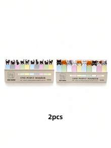 150张/包 可爱猫咪主题便利贴套装 - 书签和备忘录必备，办公用品 - 彩色 - 查看 10