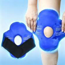 Extra-Large Reusable Knee Cold Pack Ice Bag – Nylon Hot/Cold Compress With Elastic Strap For Knee, Wrist, Ankle & Foot – Durable Nylon Fabric, Adjustable Strap, Cooling & Warming For Sports Relaxation & Recovery - One Size Fits All - View 9