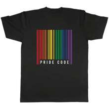 Pride Code Barcode Mens Unisex T-Shirt Tee Gift - 款式 - 查看 1