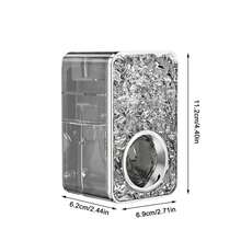 Wall Mounted Automatic Toothpaste Dispenser Set With Adhesive Hook, Ice Pattern Personalized No Drilling Wall Mounted Toothpaste Squeezer, Plastic Bathroom Accessories Storage Box, Hotel And Home Bathroom Decoration, Holiday Gift - Semi-transparent Style - View 13