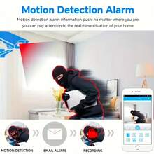 1pc/2pcs/4pcs WiFi Security Camera, Indoor Monitoring Camera, High Definition Camera With 355° View, Two-Way Audio And Night Vision, Remote Control, Suitable For Indoor Use, Can Be Viewed Anytime Anywhere Via App, Ideal Gift For Christmas, Thanksgiving And Other Holidays - Multicolor - View 8
