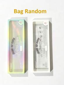 150片中号粉白法式美甲假指甲，法式美甲贴纸，三合一法式方形美甲凝胶贴片，15种尺寸DIY美甲用品，适合女性和美甲沙龙使用 - 粉色 - 查看 5