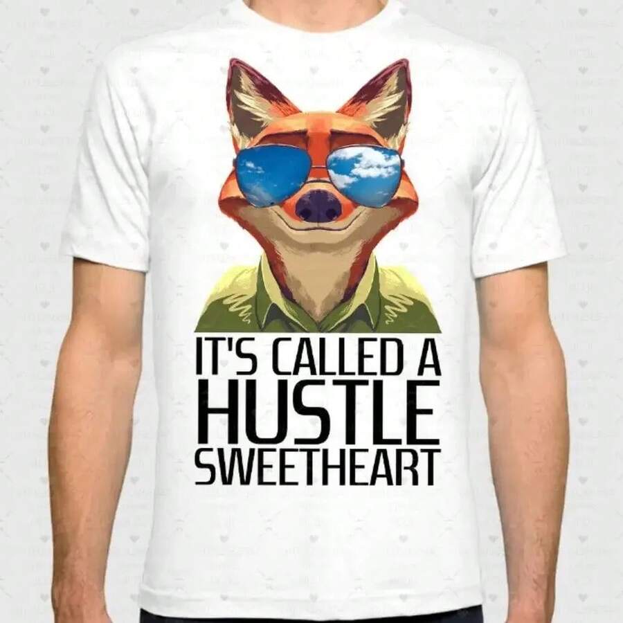 Disney 2026 Autumn Zootopia Nick Cotton Halloween O-Neck Short Sleeve T Shirt For Daily Family Tops Men Clothing - 1 - 查看 1