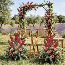 1/3pcs 29.2 Inch Artificial Hyacinth Flowers, Realistic Texture, Suitable For Wedding, Home, Outdoor Party Floral Arrangement, Tabletop Decoration, Garden, Hotel, Bar, Kitchen, Fireplace, Vase Decoration, DIY Wreath Decoration, Gift For Girls - Red - View 5