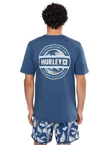 Hurley Mens Filler Short Sleeve - Abyss - View 4
