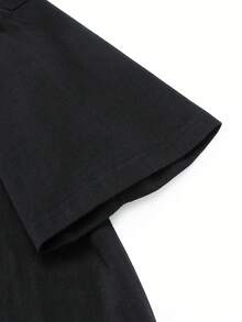 Perfect For Summer Outfits: Y2K Short-Sleeved T-Shirt, Lightweight Top With Excellent Breathability. - Black - View 9