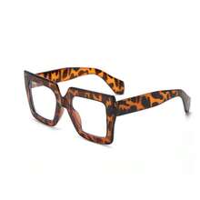 1 Pair Fashionable Women's Non-Prescription Square Frame Glasses, Suitable For Travel And Daily Wear - Clear - View 6