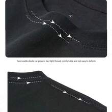 Suitable For African Women And Artistic Expressions, Unisex Crew Neck T-Shirt For Men And Women, Casual Summer Crew Neck T-Shirt, 100% High Quality Cotton - 黑色 - 查看 9