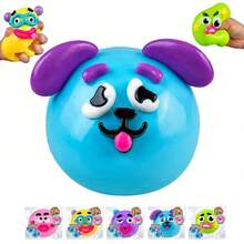 1 buah Mainan Squishy Wajah Hantu, Set Mainan Squishy Lucu Acak, Mainan Penghilang Stres dengan Tema Ekspresi Campuran, Cocok untuk Anak-anak dan Dewasa, Hadiah Wisuda yang Luar Biasa (Pengiriman Acak) - MultiWarna - View 5