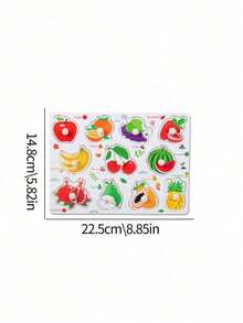 Wooden Embedded Handheld Puzzle Board, Animal & Transportation Cognition Puzzle, Montessori Early Learning Matching Toy, Educational Brain Training Game For Toddlers, Perfect Holiday Gift - Multicolor - View 7