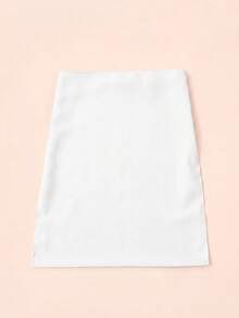 1pc Women's Solid Color Chiffon Soft Middle Eastern Face Veil, Arabic Conservative Elastic Band Solid Color Mask, Suitable For Daily Use - White - View 3