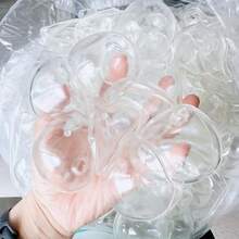 1件超柔軟風格：6cm超薄中空TPR球體擠壓玩具，牛奶香味，手工DIY軟彈球配件，可充水球玩具皮，適合成人DIY項目、派對用品、男孩玩具、女孩玩具、軟玩具、萬聖節禮物、節日禮物、聖誕禮物 - 彩色 - 查看 5