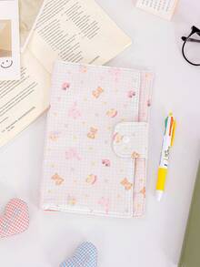 Carrying Handle Book Storage Bag Floral Book Sleeve Flower Print Large Bible Cover Cute Floral Bible Bag Book Protection Cover Large Capacity Dust Proof Book Cover Portable Dust Proof Book Cover Book Jacket Notebook/Planner Protective Case - View 7