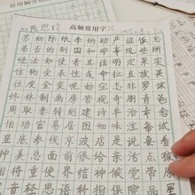 漢字正楷硬筆臨摹練習簿，適合初學者的高頻常用漢字臨摹簿，3000個常用漢字手寫練習書，正楷毛筆臨摹簿附筆劃與部首控制練習，適合成人學生日常練習、書法學習、辦公學習，書法愛好者禮物、返校禮物、文具獎勵、節日禮物等，隨機款式 - 彩色 - 查看 8