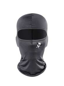 1pc/2pcs Unisex Solid Color Printed Balaclava Hood Set, Single Hole Full Face Mask For Cycling, Suitable For Daily Wear And Outdoor Activities - Style Y - View 24