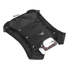 Running Vest Hydration Backpack 5L Capacity With Front Phone Pocket Running Hydration Vest (Backpack Only) , Running Bag - Black - View 3
