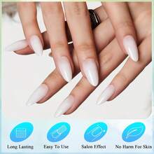 Press On False Nails - Burgundy - View 11