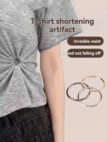 1/3pcs Adjustable Hem & Cuff Clips, No Sewing Required For T-Shirts, Shirts, Dresses - Quick Adjust Buckle Fasteners With Durable Multi-Color Clips, Clothing Tie Clips For DIY Alteration, Shorten Skirt Hem & Extend Sleeve Length, Unisex - Default - View 8