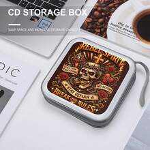 Skull Print Zippered Storage Case Portable Organizer Pouch For Stationery Cosmetics Daily Essentials Skull Print Zippered Storage Case Portable - View 4