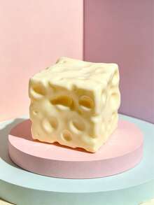 1pc Cheese Cube Squeeze Squishy Toy, Fun Sensory Stress Relief Toy, Party Prize & Decorative Gift Box Filler - 彩色 - 查看 8