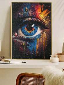 Splatter Eyes 卡通家庭 5D 新鑽石畫馬賽克鑽石貼紙 現代藝術 全圓壁掛裝飾 家居客廳裝飾畫 手作貼紙 - 套裝 - 查看 4