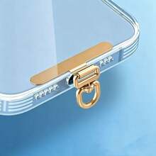 0.18mm 手機掛繩接頭 360°旋轉夾 超薄不鏽鋼 - 金色 - View 10